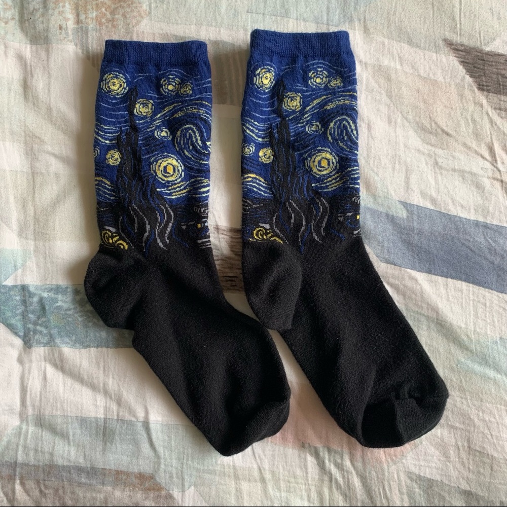 Starry Night Crew Socks